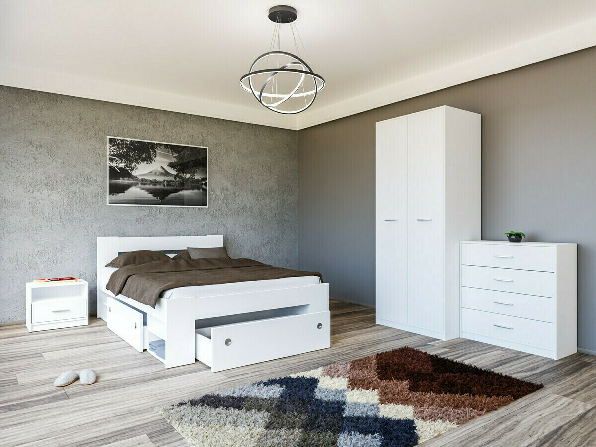 Magamistoakomplekt Novsore 147 (Valge)