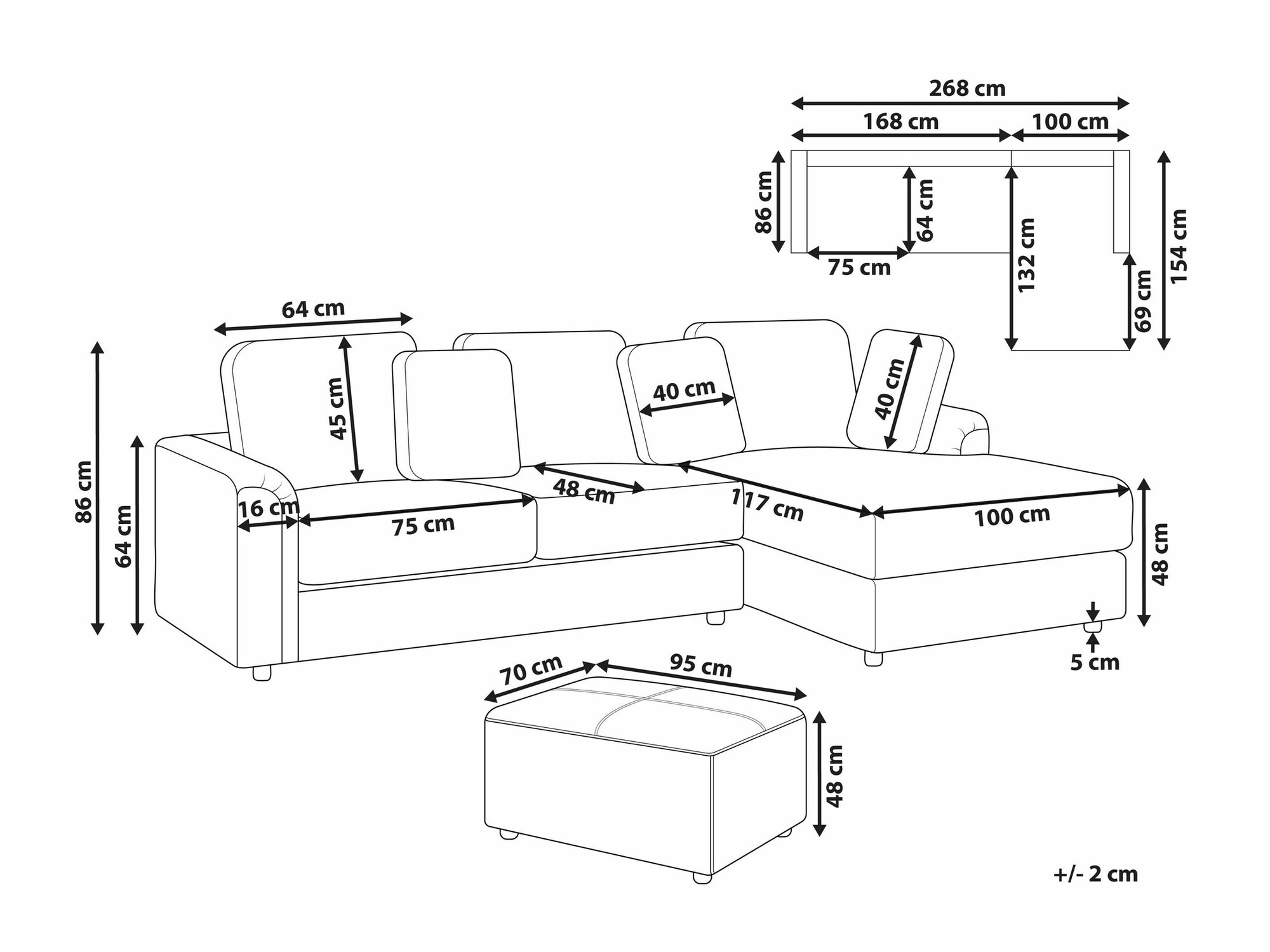 Pehme mööbli komplekt Berwyn 2397