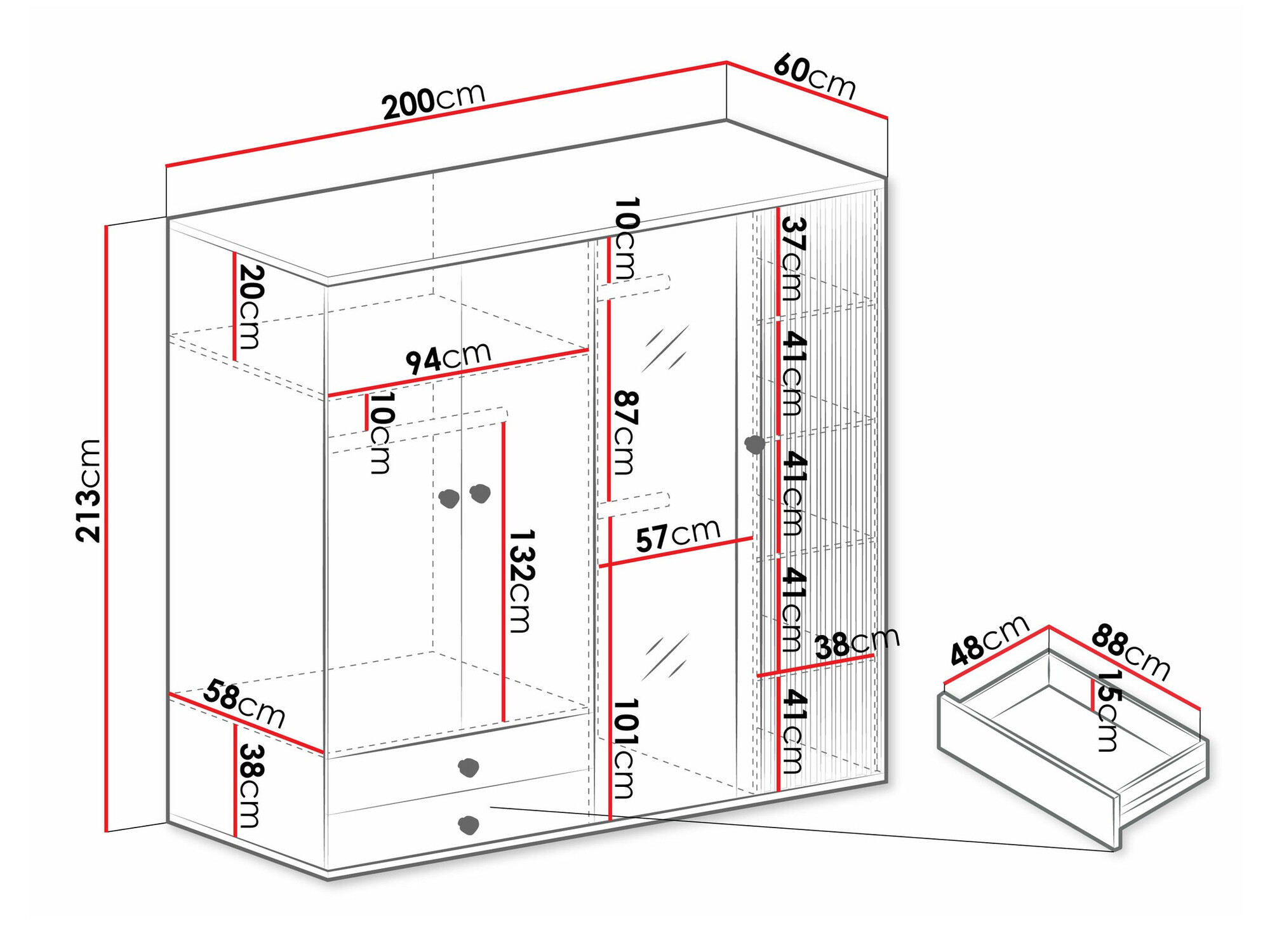 Riidekapp Venmava 114