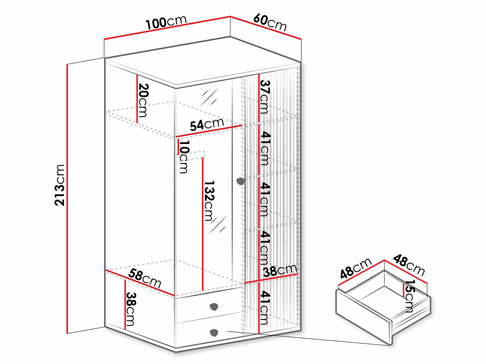 Riidekapp Venmava 116