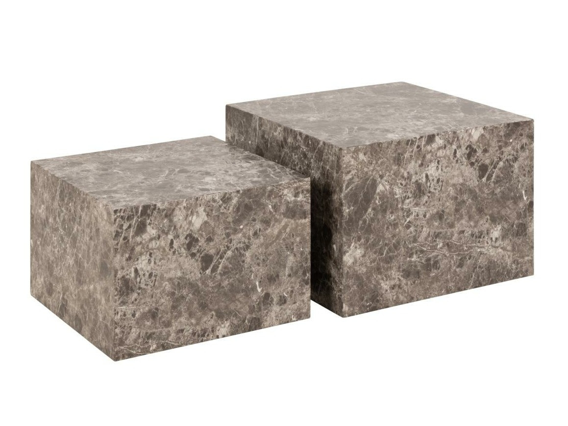 Diivanilaudade komplekt Norsica 603 (Pruun marmor)