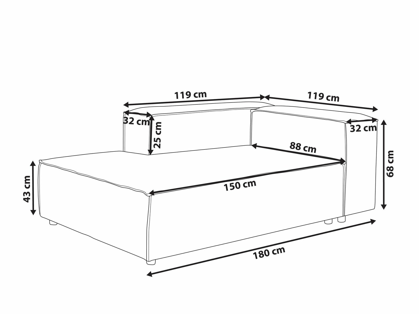 Kušett Serophi 102 (Hall)