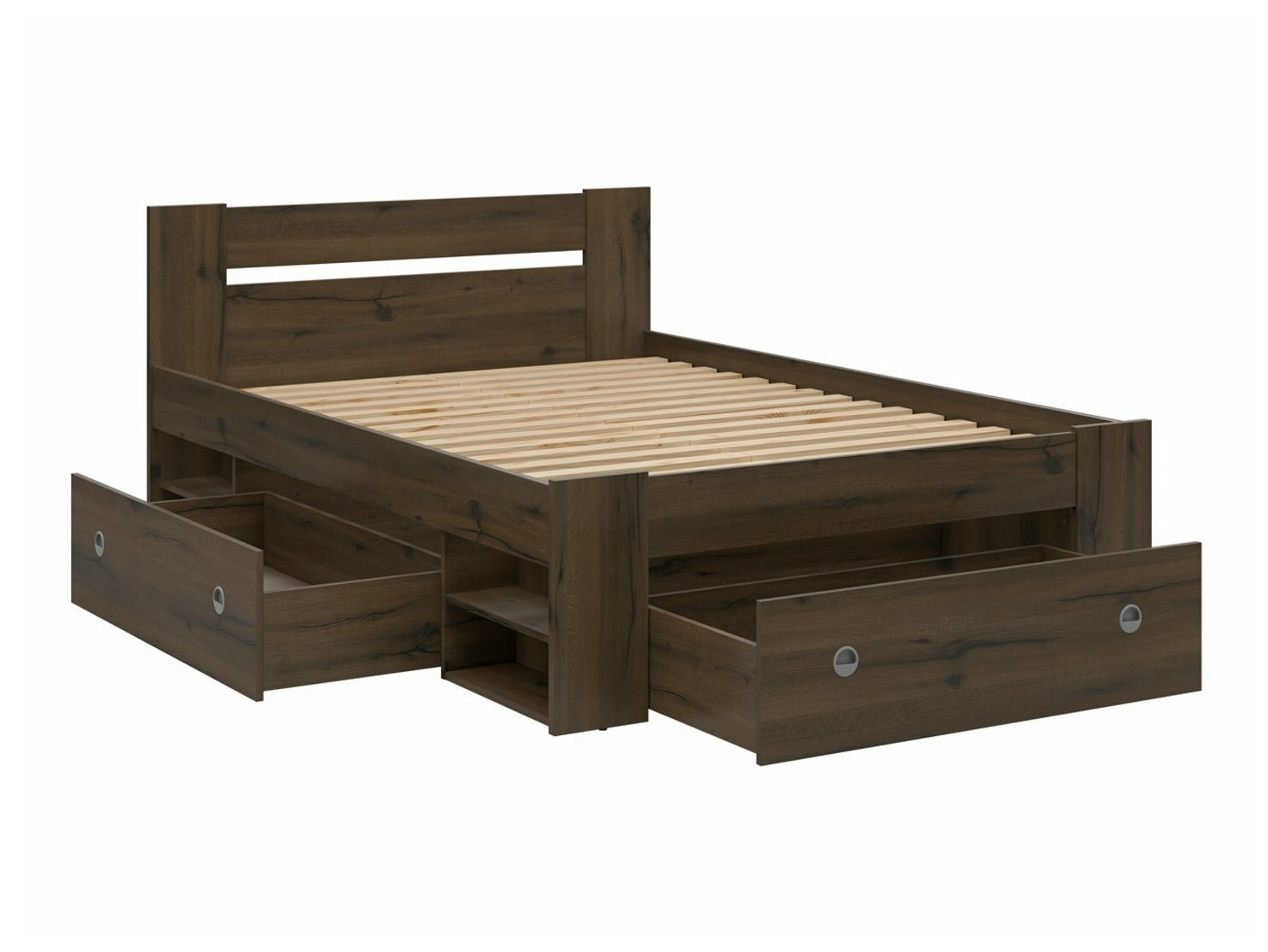 Voodipesukast Novsore 131 (Tume tamm) (3 tk.)