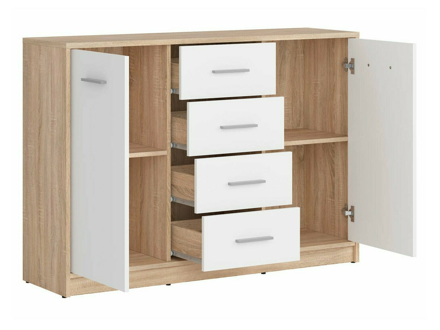 Magamistoakomplekt Novsore 149 (Sonoma tamm + Valge)