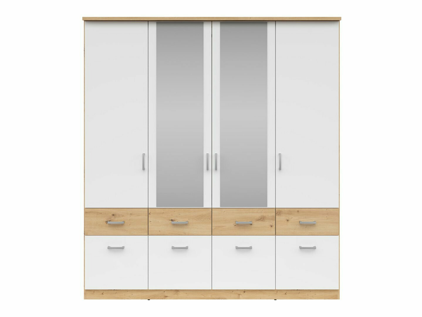 Riidekapp Boston 537 (Artisan tamm + Valge)