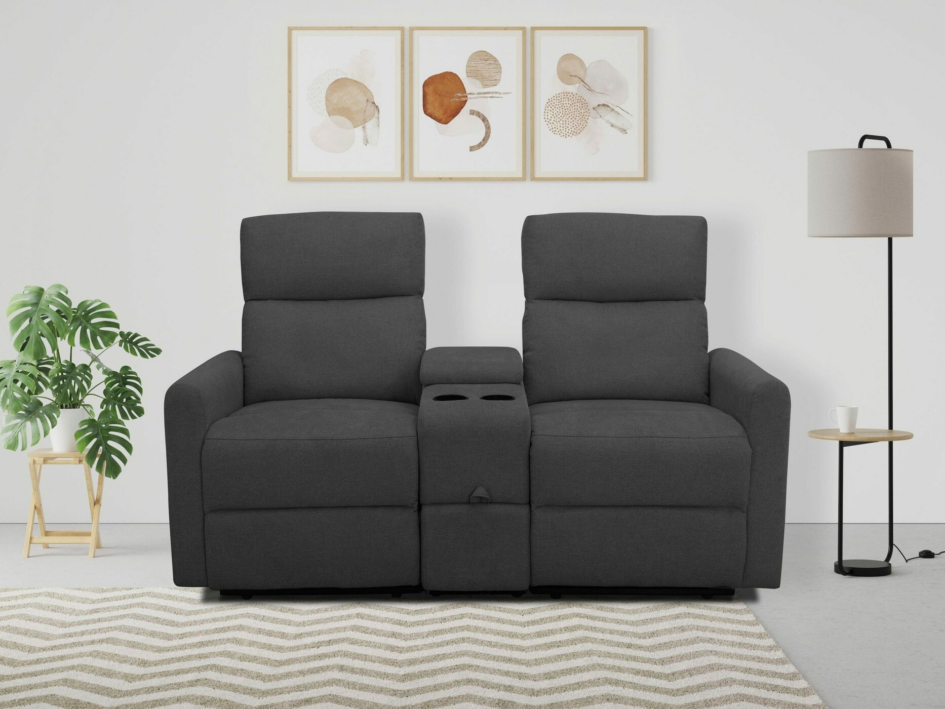 Diivan recliner Denton 1398 (Antratsiit)