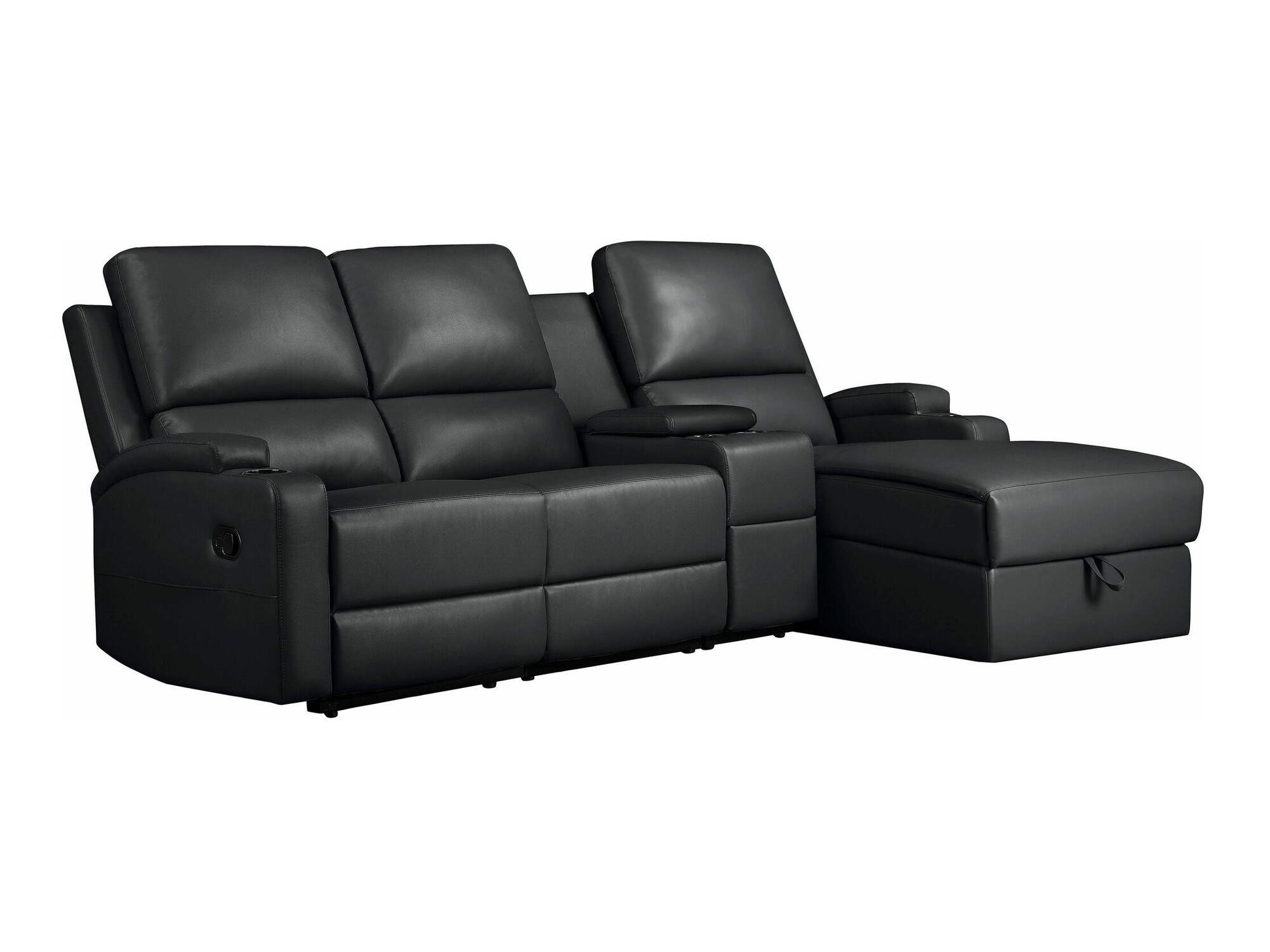 Pehme nurga recliner Denton 1368 (Must)