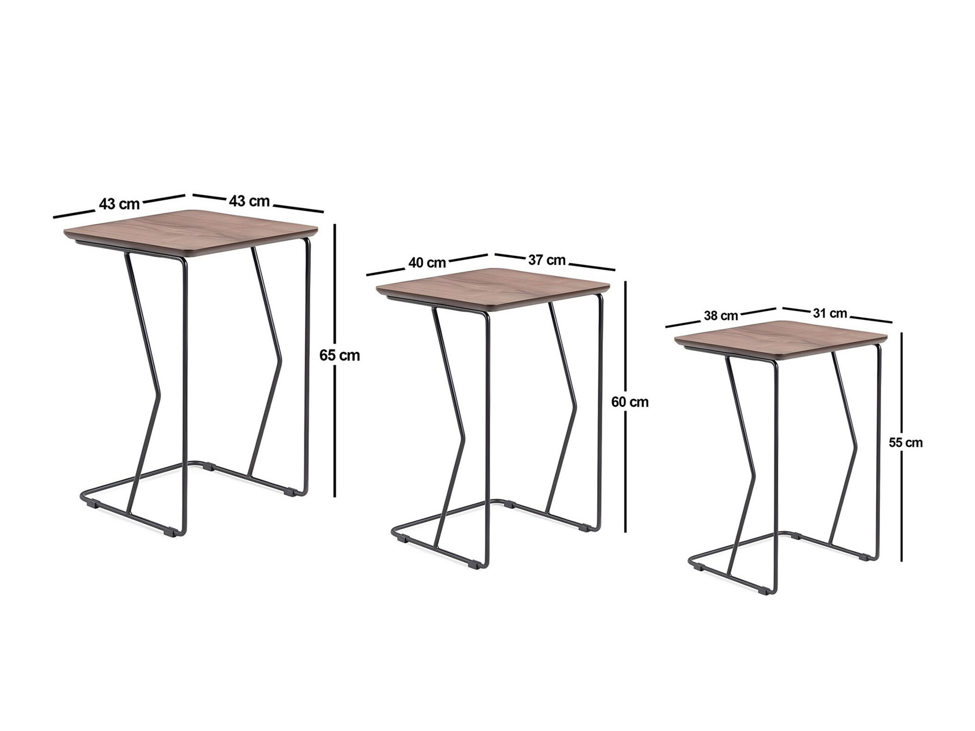 Kõrvallaudade komplekt Kailua 2337