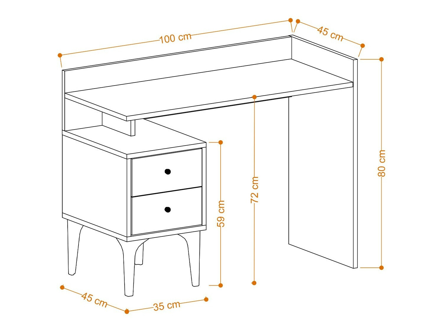 Kirjutuslaud Kailua 2351