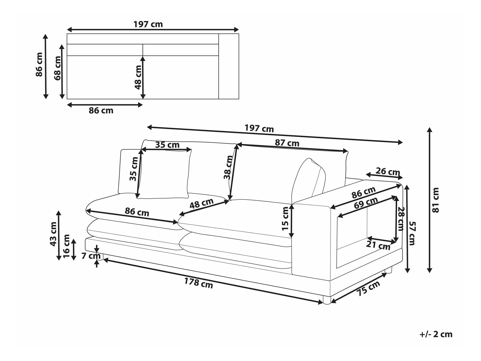 Diivan Berwyn 2430 (Hall)