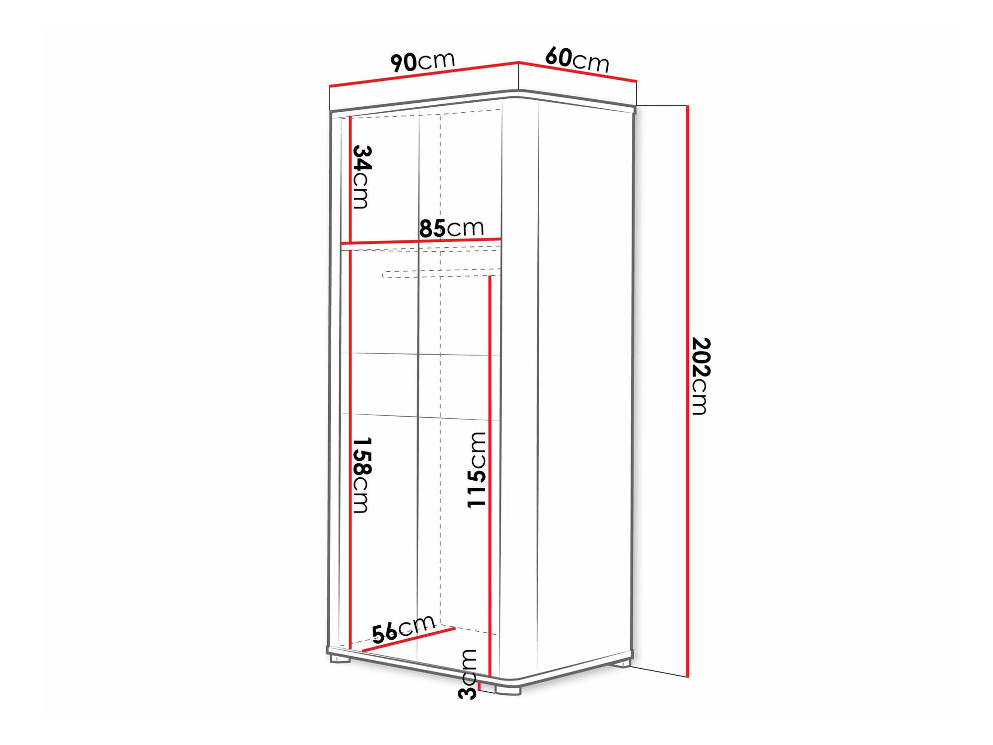 Riidekapp Melsali 100