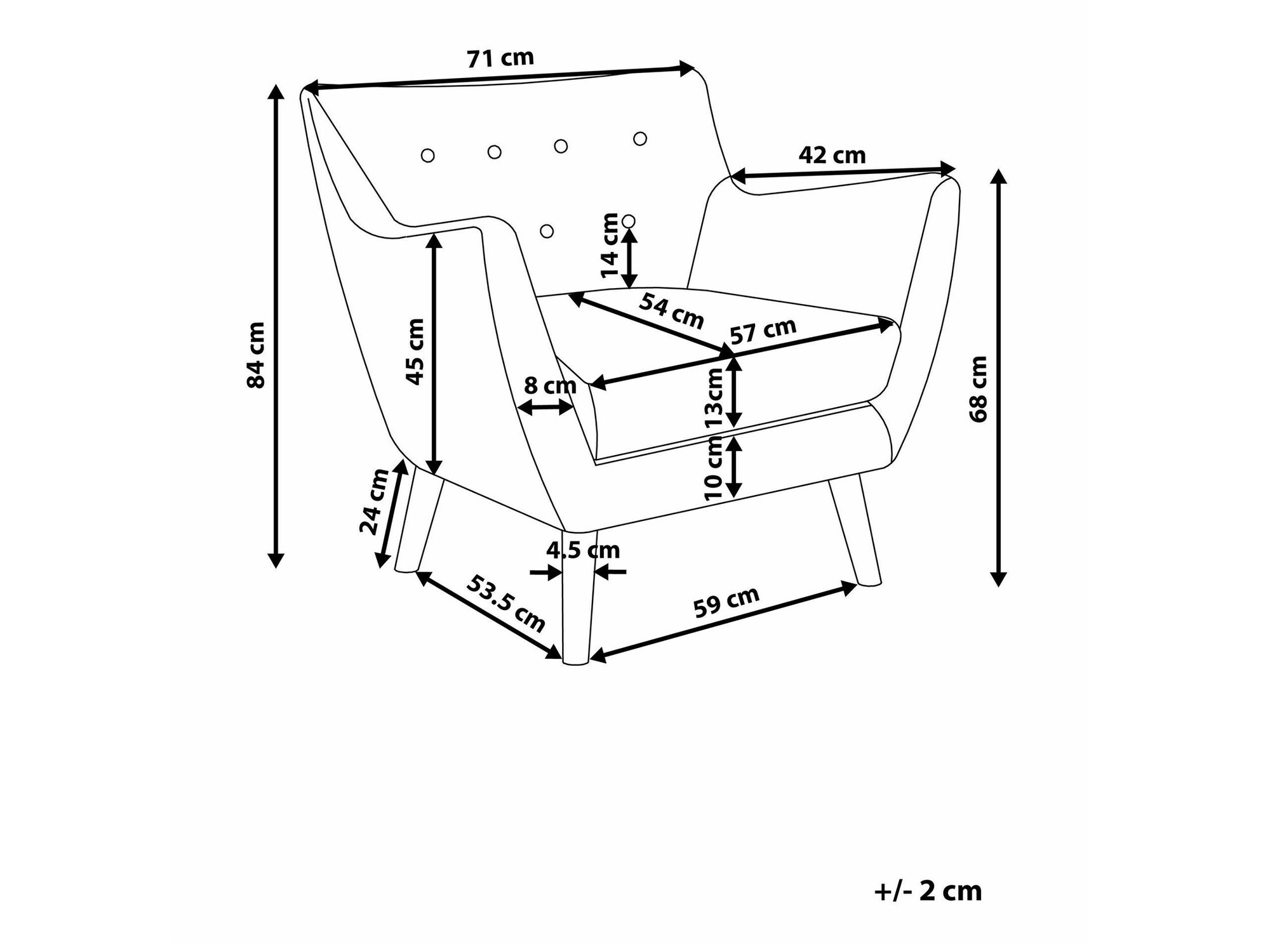 Tugitool Berwyn 1027 (Valge)