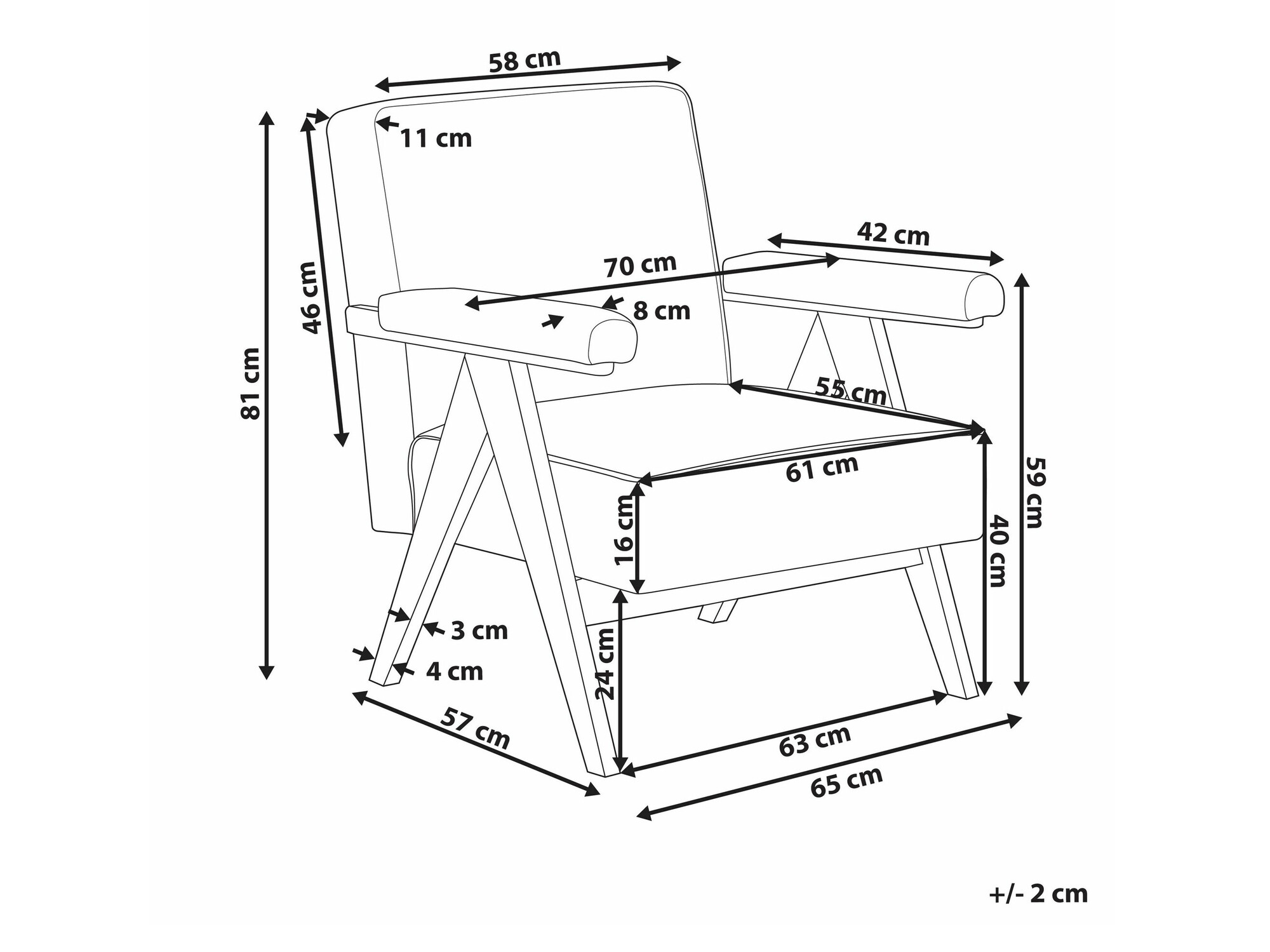Tugitool Berwyn 2441 (Valge)