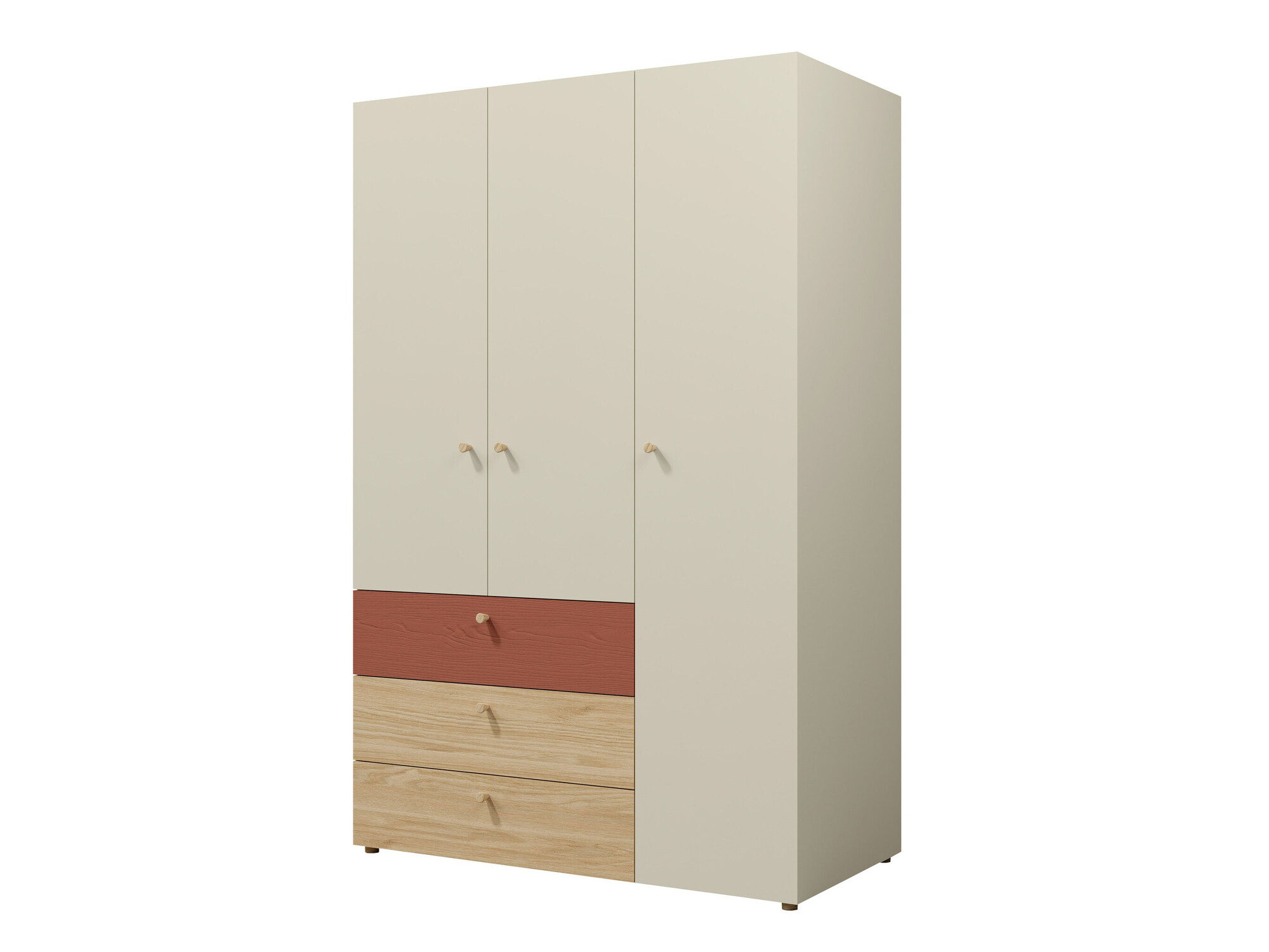 Riidekapp Domcali 100 (Coral + Tamm)