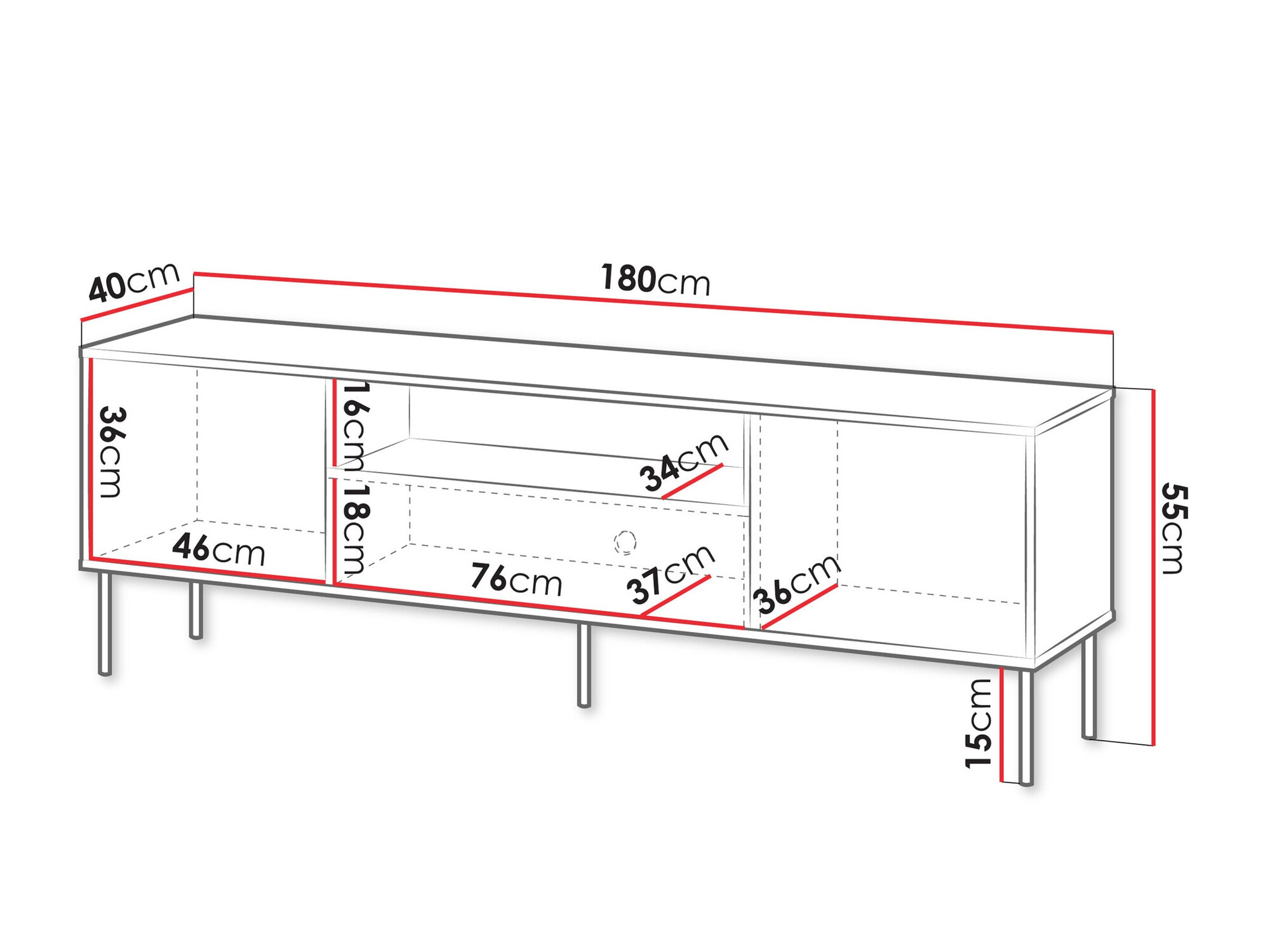 TV-alus Tolete 105 (Beež)