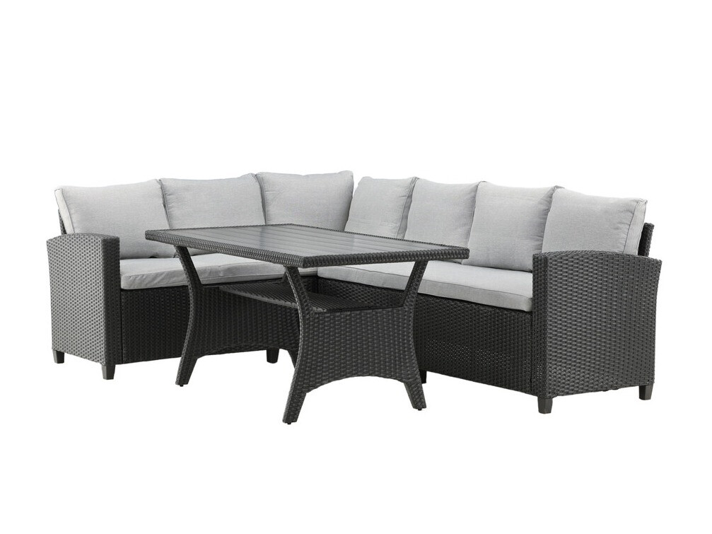 Aiamööblikomplekt Dallas 4628 (Tumehall + Helehall)