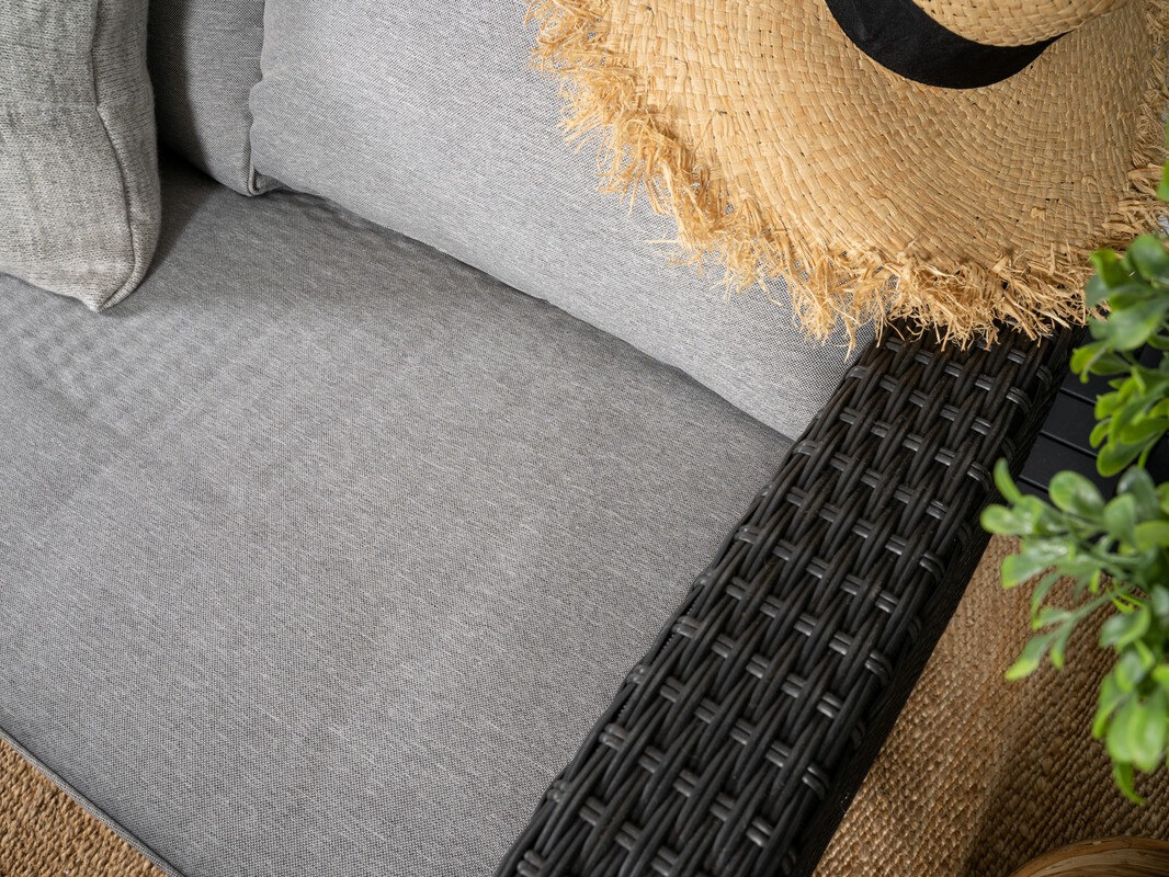 Aiamööblikomplekt Dallas 4628 (Tumehall + Helehall)