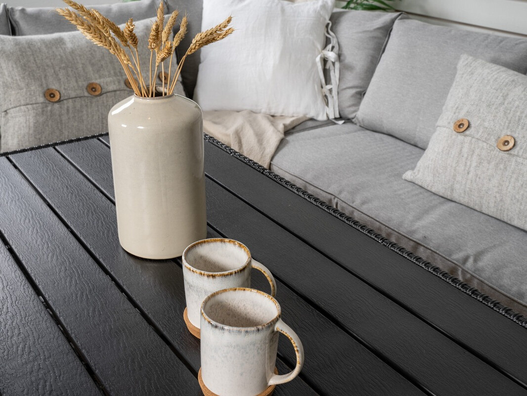 Aiamööblikomplekt Dallas 4628 (Tumehall + Helehall)