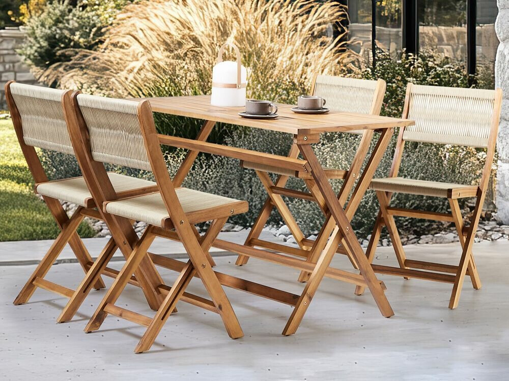 Laua ja toolide komplekt Bensevu 100 (Akaatsia + Beež)