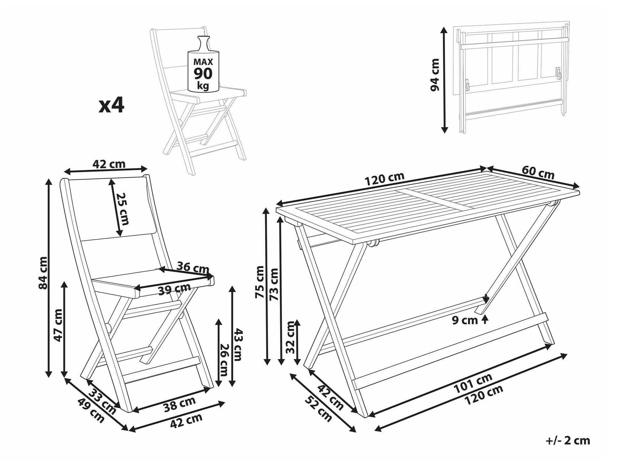 Laua ja toolide komplekt Bensevu 100 (Akaatsia + Beež)