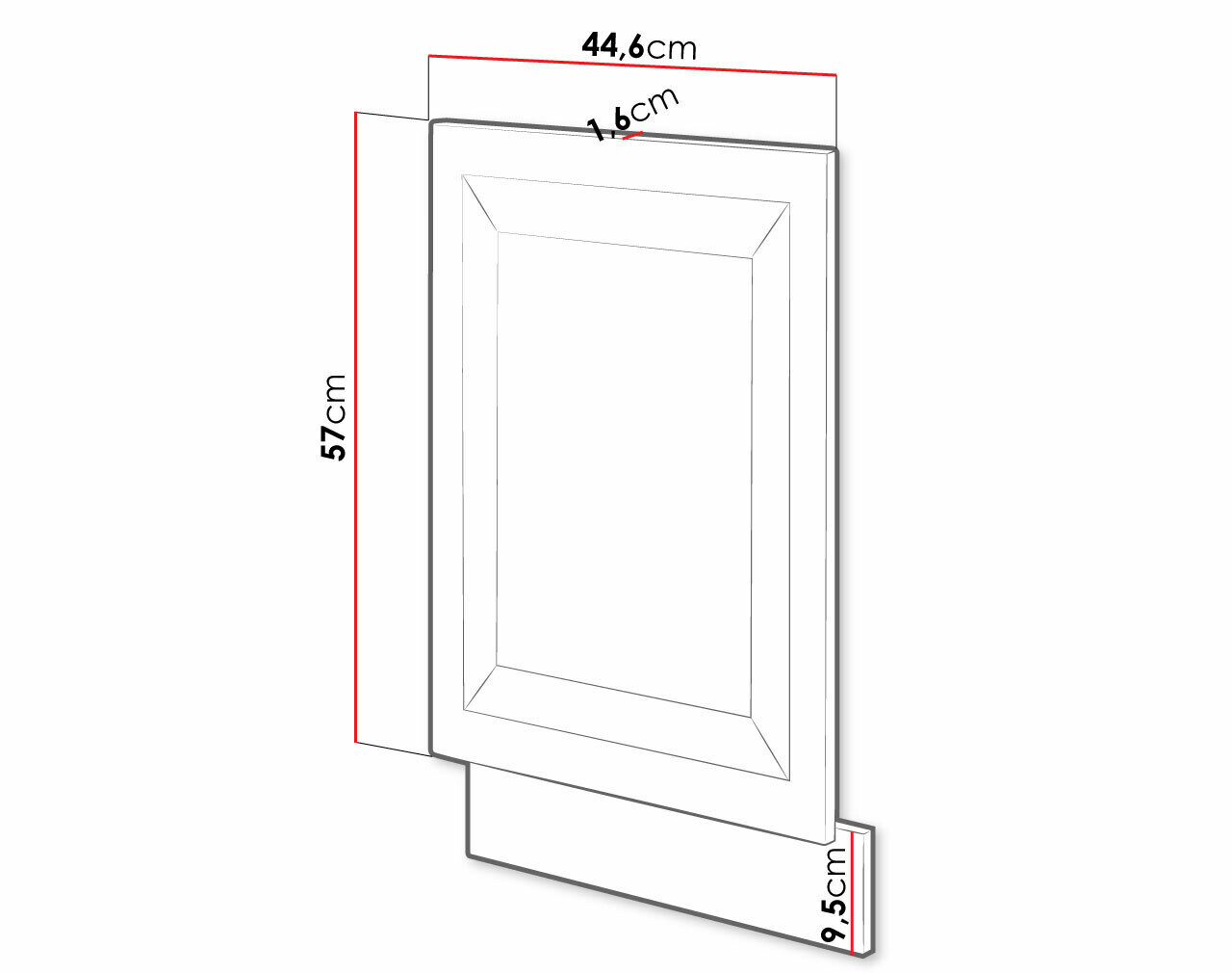 Nõudepesumasina uks Retro White 144