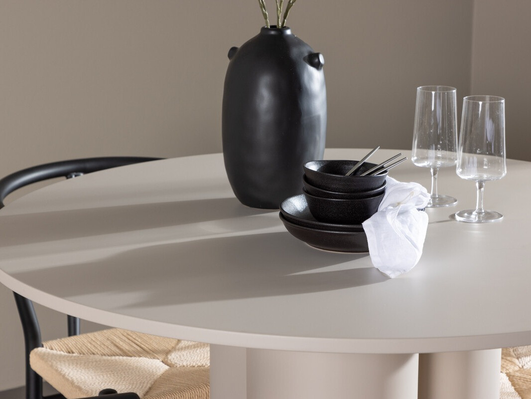 Söögitoakomplekt Dallas 4688 (Must + Beež)