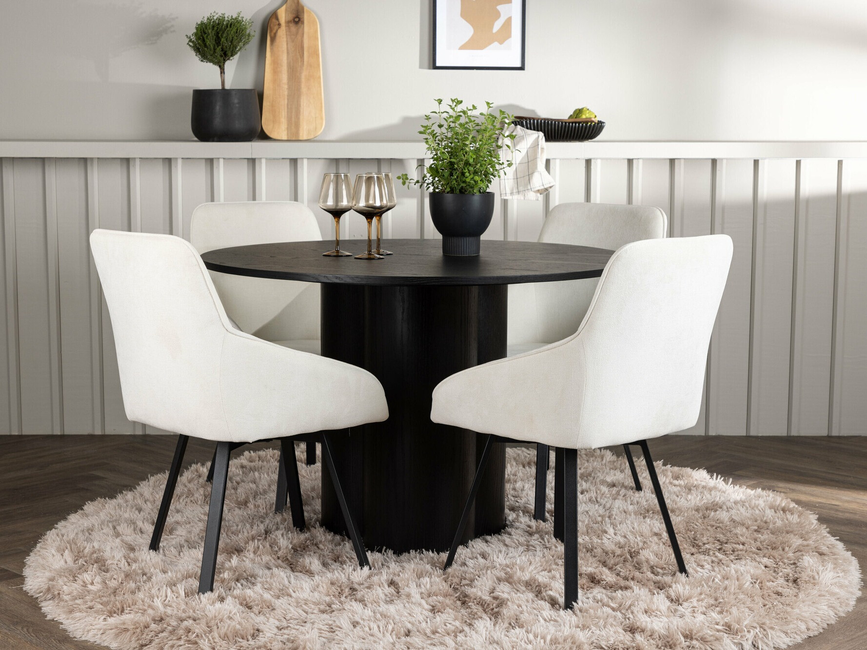 Söögitoakomplekt Dallas 5008 (Must)