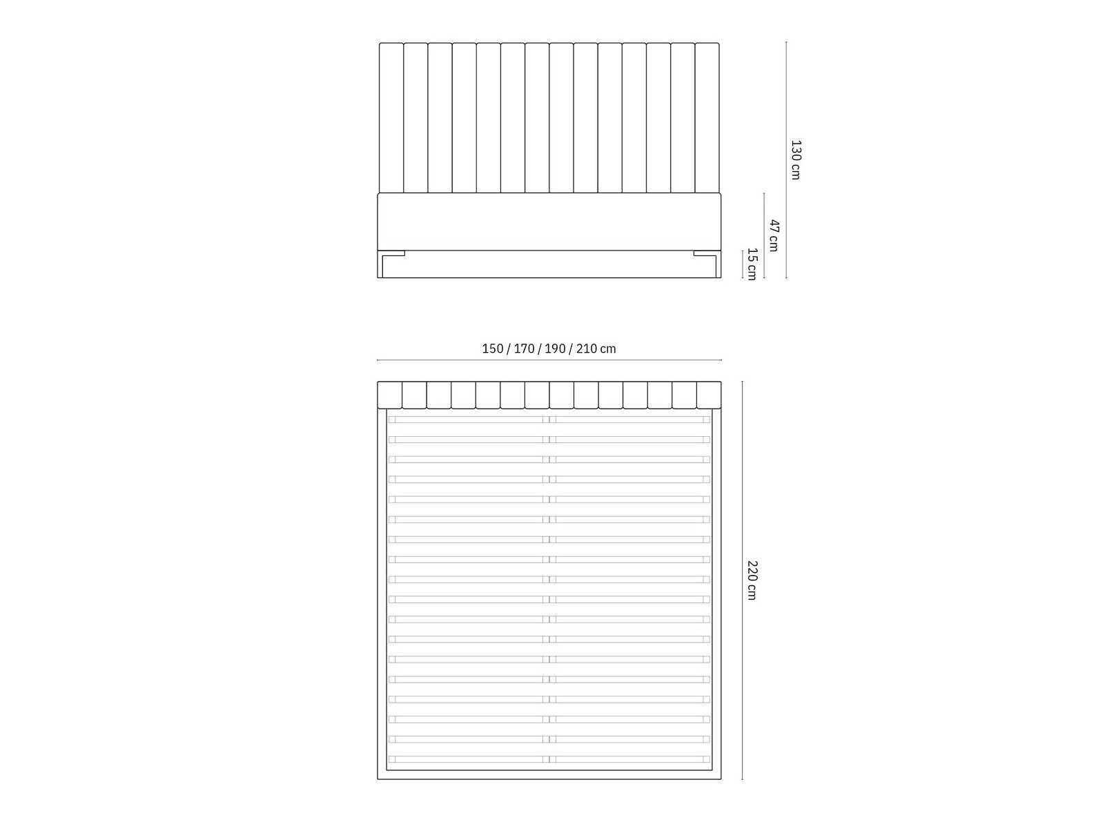 Voodi Beckley 146 (Bluvel 22)