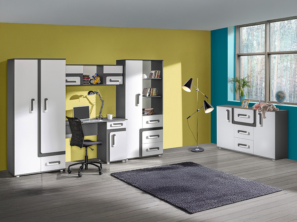 Lastetoa komplekt Aviseve 107 (Antratsiit + Valge)