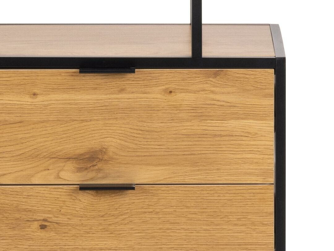 Riiul Norsica Sevferi 182 (Must + Wild Oak)