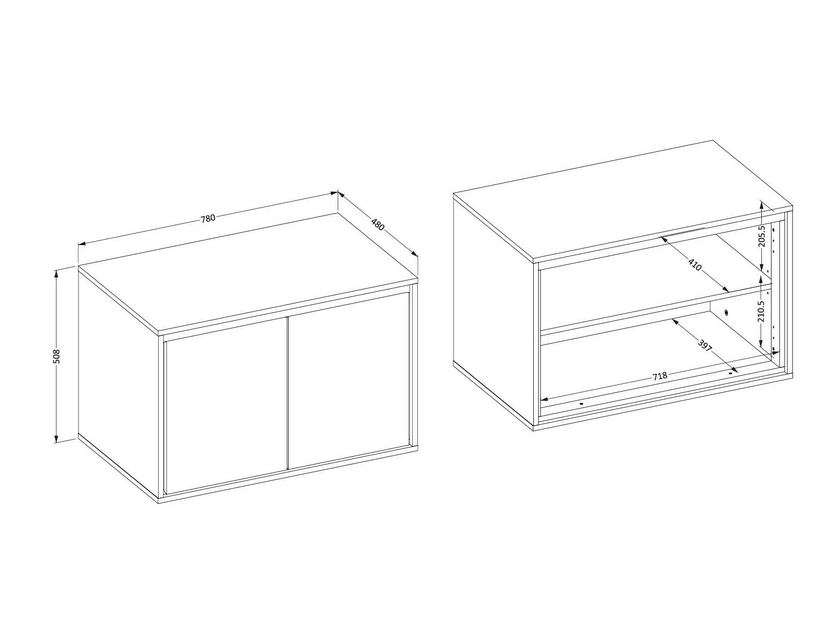 Vannitoa põrandakapp kraanikausile Tecavu 103 (Congo)