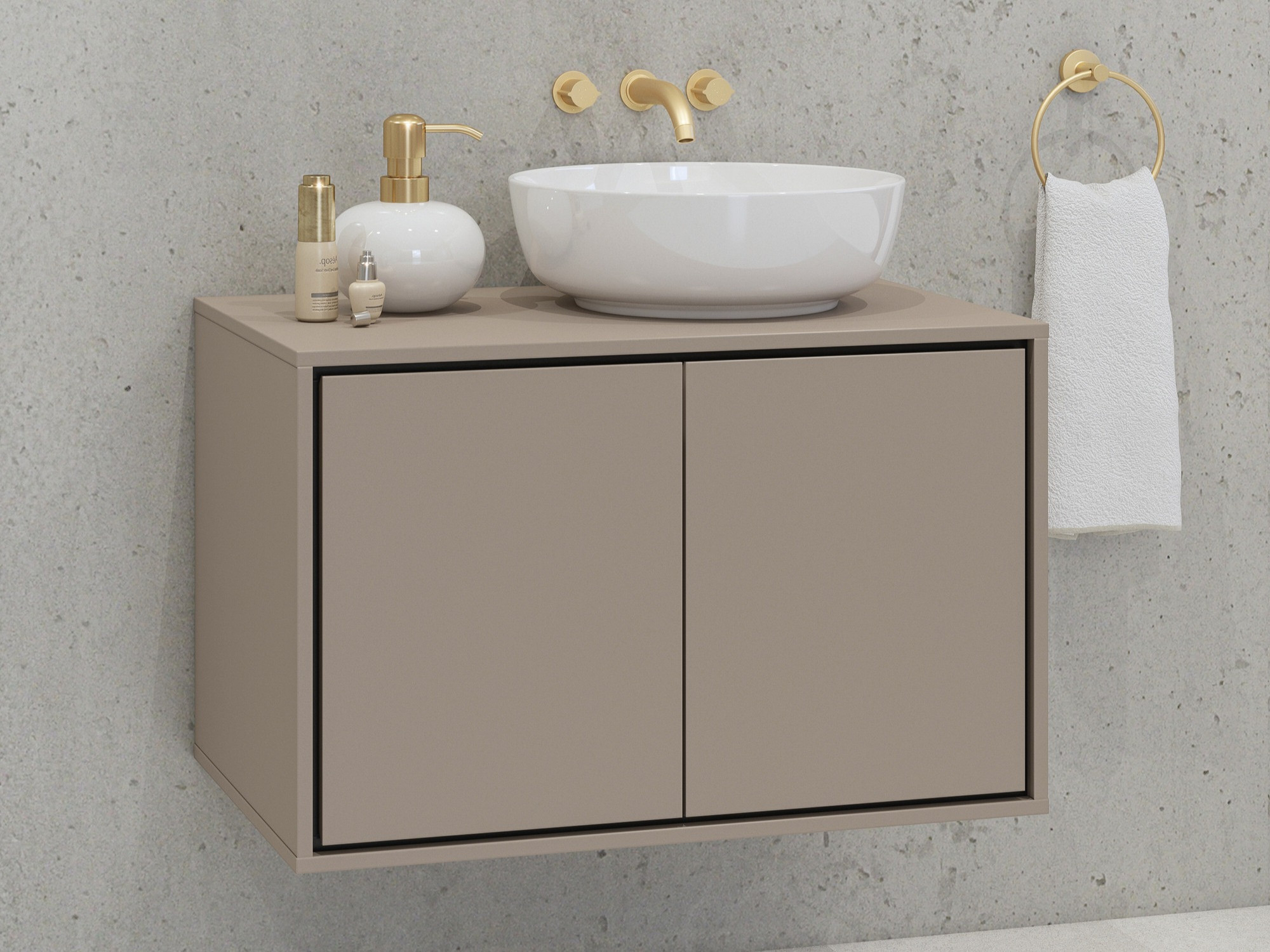 Vannitoa põrandakapp kraanikausile Tecavu 103 (Congo)