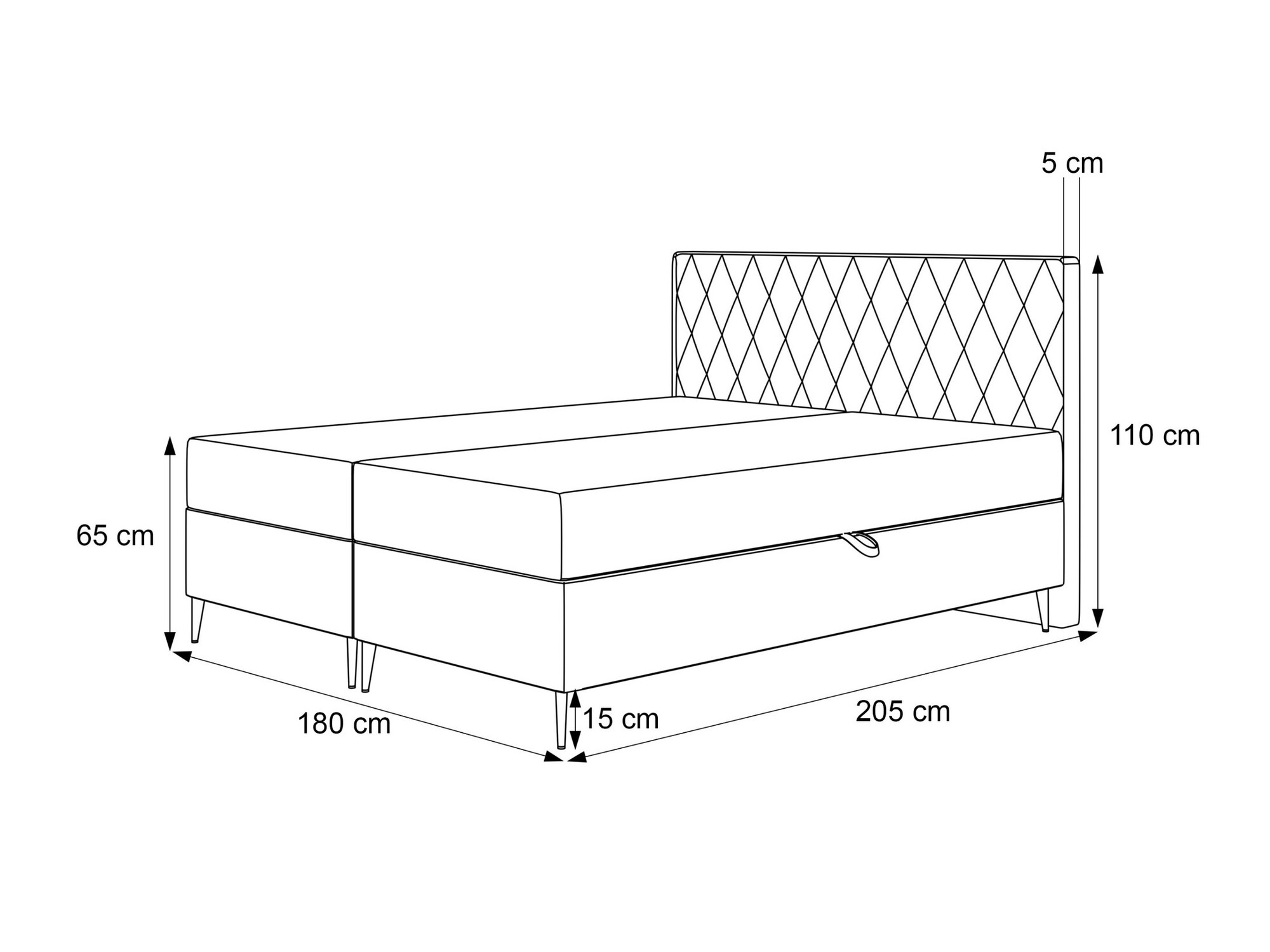 Kontinentaalvoodi Martinez 110 (Magic Velvet 2240)