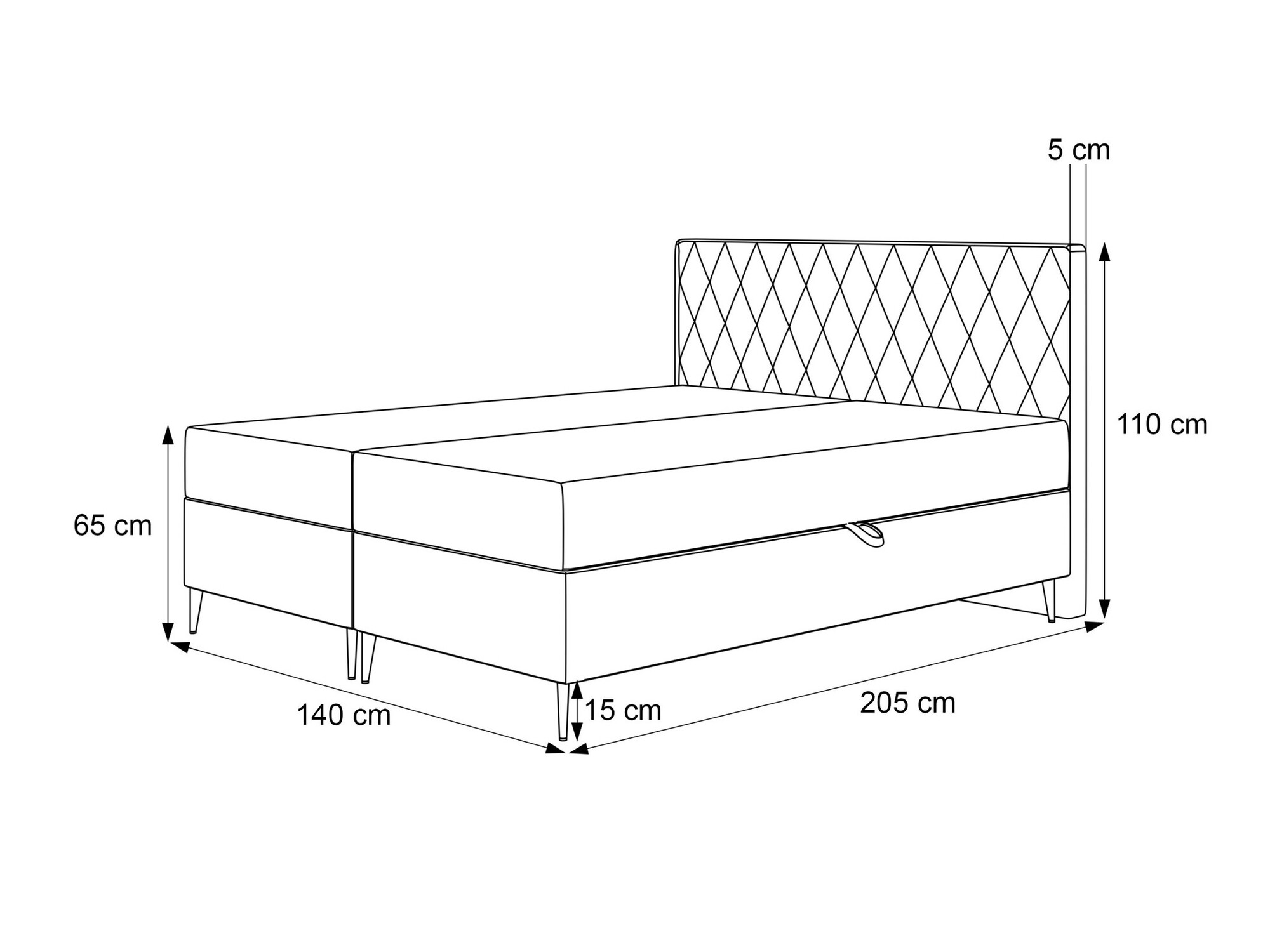 Kontinentaalvoodi Martinez 110 (Magic Velvet 2216)