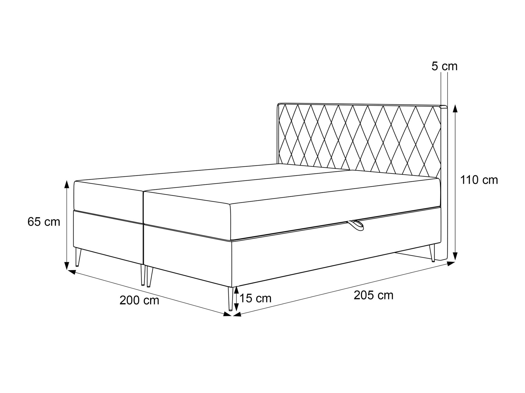 Kontinentaalvoodi Martinez 110 (Magic Velvet 2216)