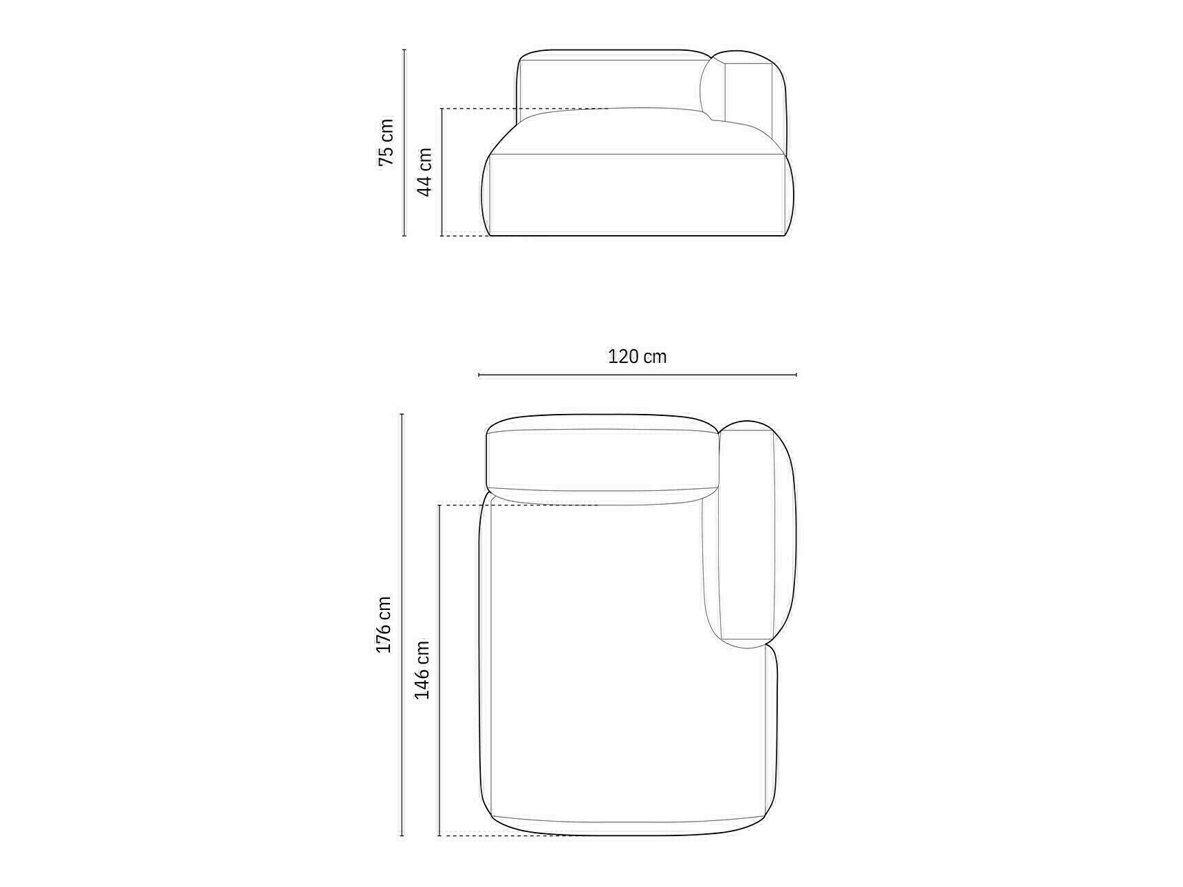 Modulaarne istumisnurk Sorcoro 107 (Boston Trufa)