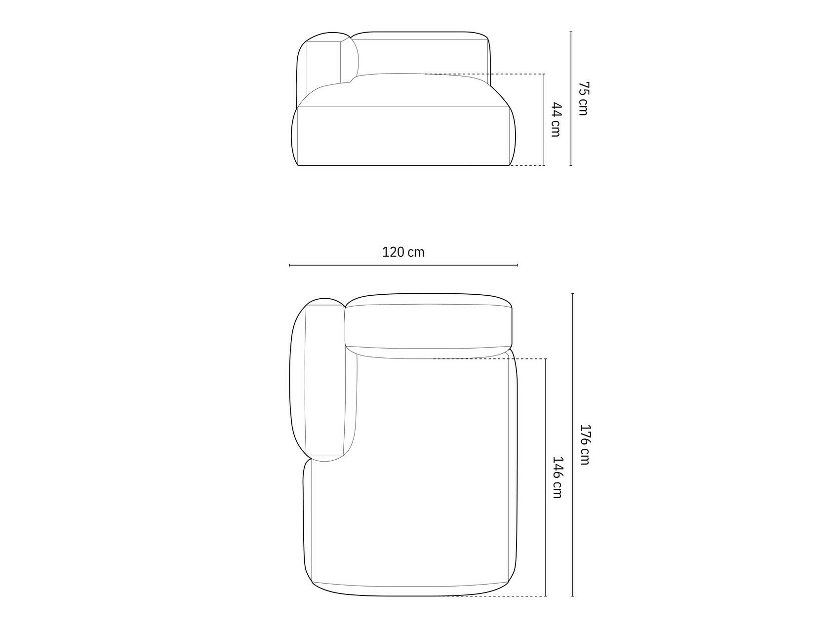 Modulaarne istumisnurk Sorcoro 107 (Vogue 03)