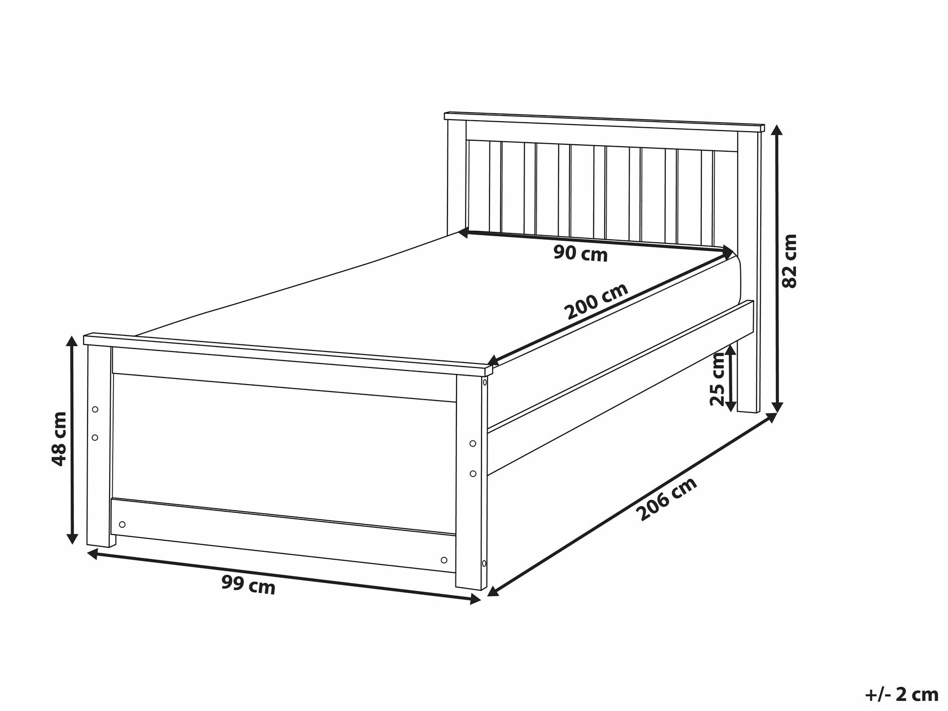 Voodi Berwyn 2470 (Ere puit)
