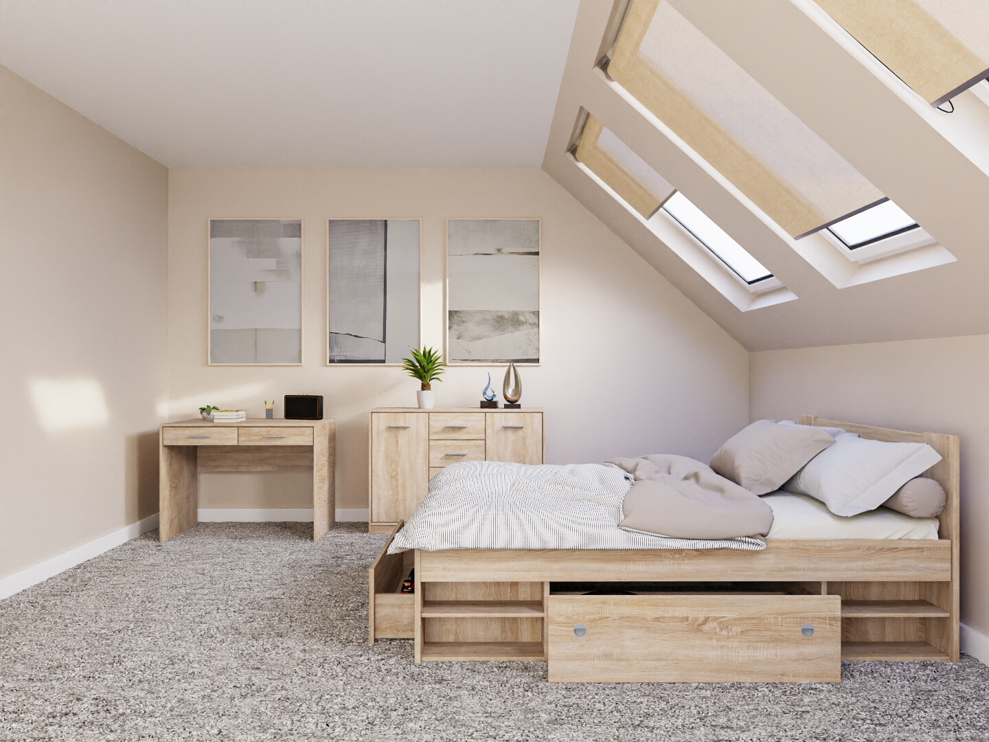 Magamistoakomplekt Novsore 156 (Sonoma tamm)