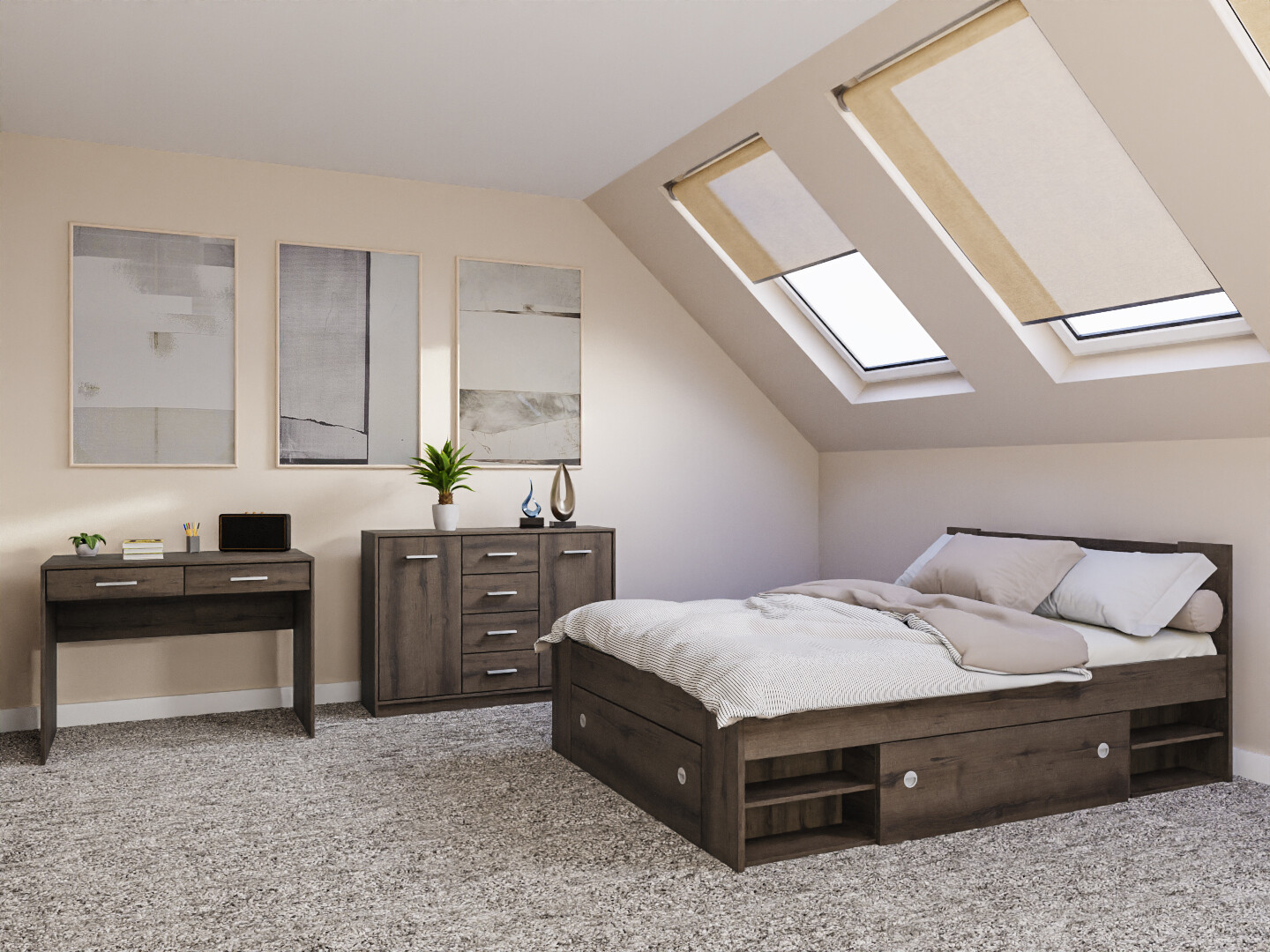 Magamistoakomplekt Novsore 156 (Tume tamm)