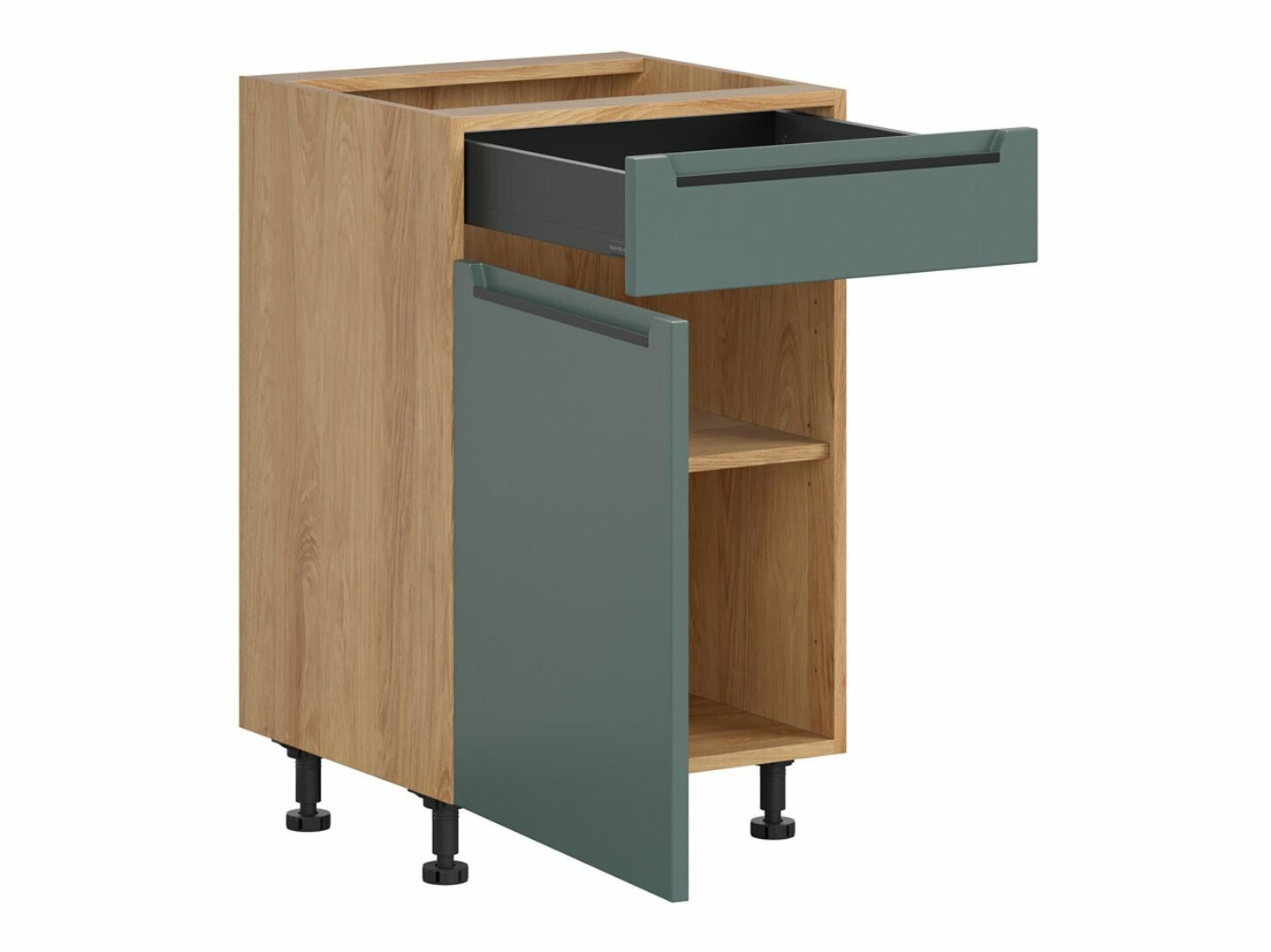 Sahtli ja ustega moodulkapp Riso Green 104