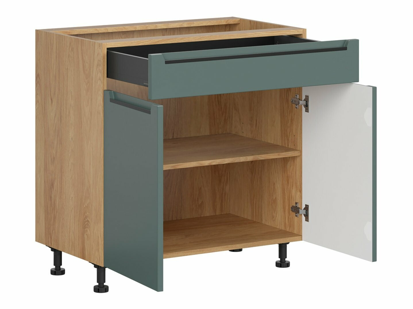 Sahtli ja ustega moodulkapp Riso Green 106