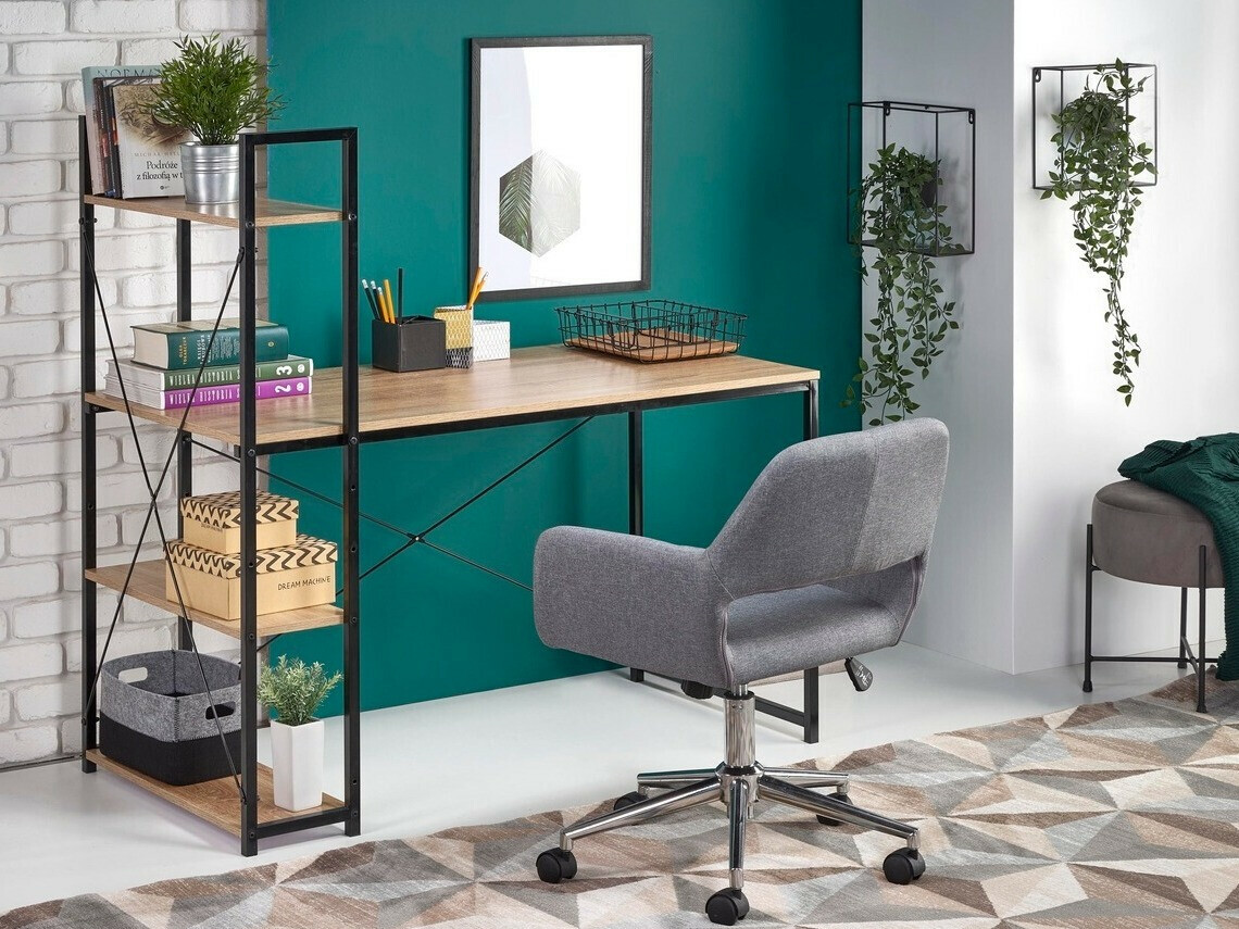 Kirjutuslaud Houston 1888 (Sonoma tamm + Must)