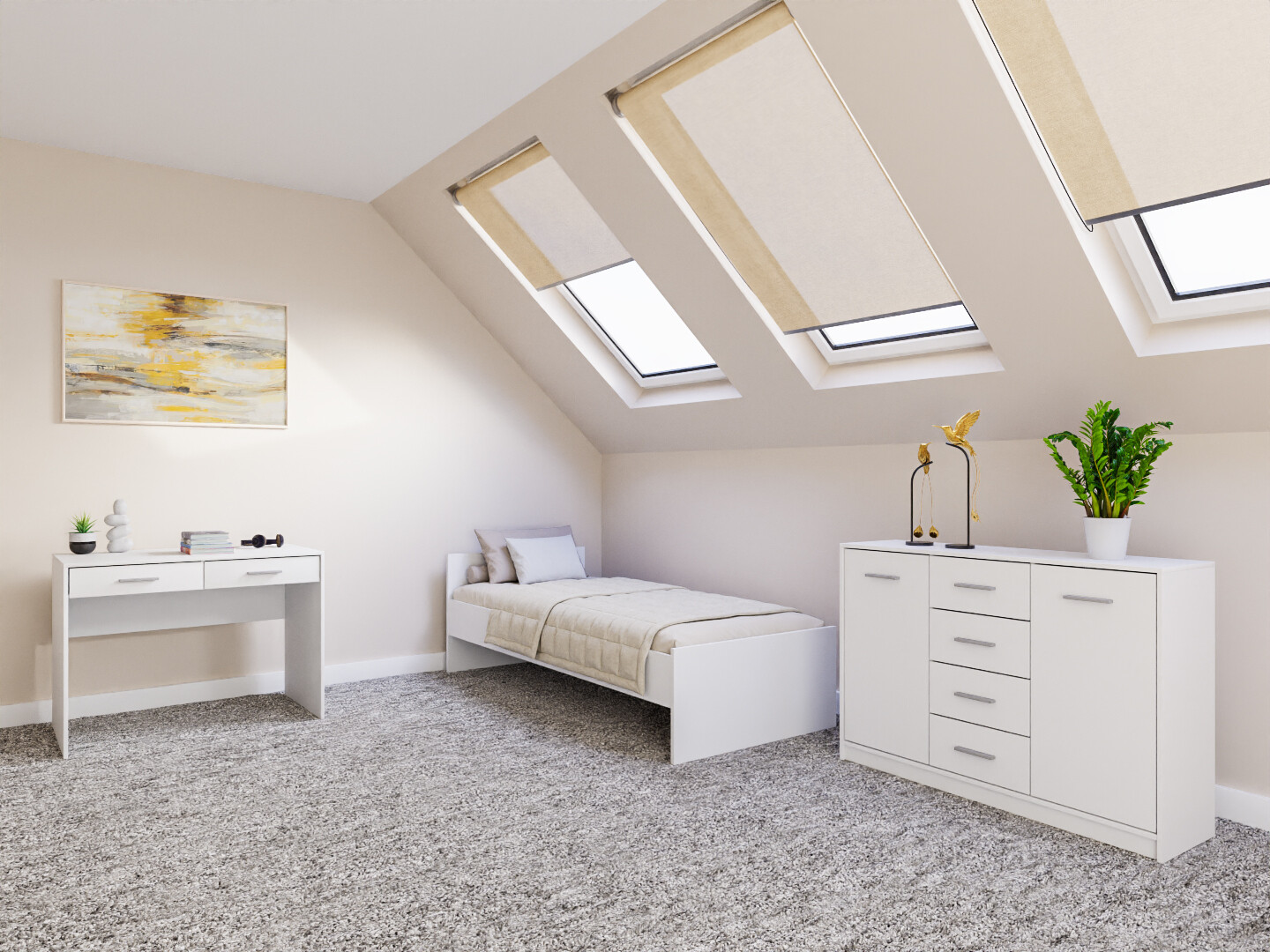 Magamistoakomplekt Novsore 149 (Valge)