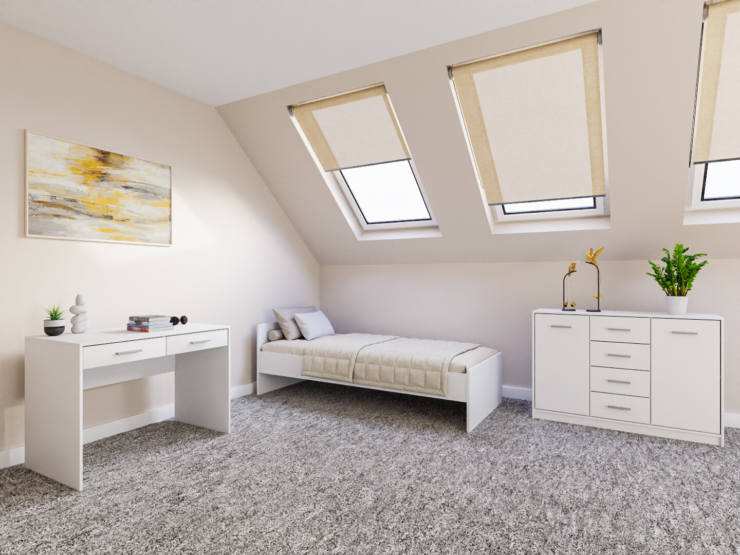 Magamistoakomplekt Novsore 149 (Valge)