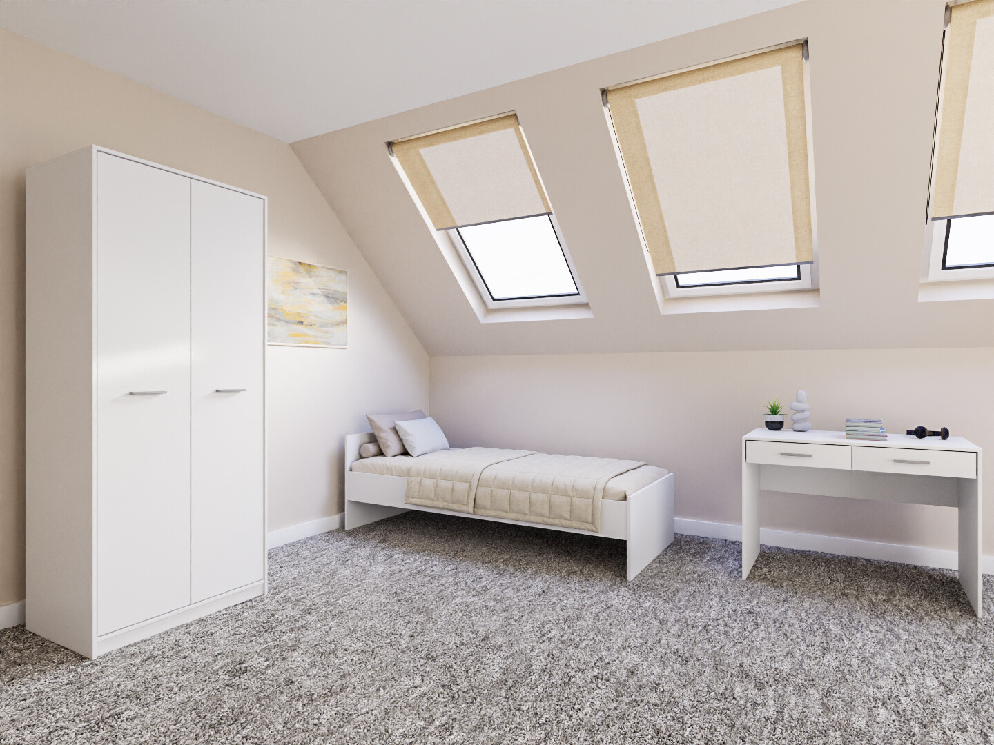 Magamistoakomplekt Novsore 157 (Valge)