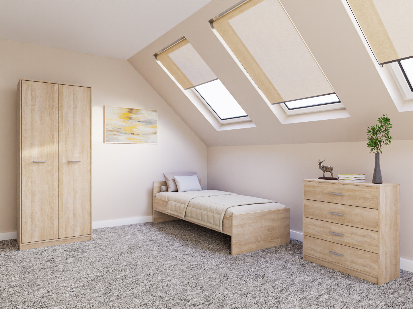 Magamistoakomplekt Novsore 151 (Sonoma tamm)