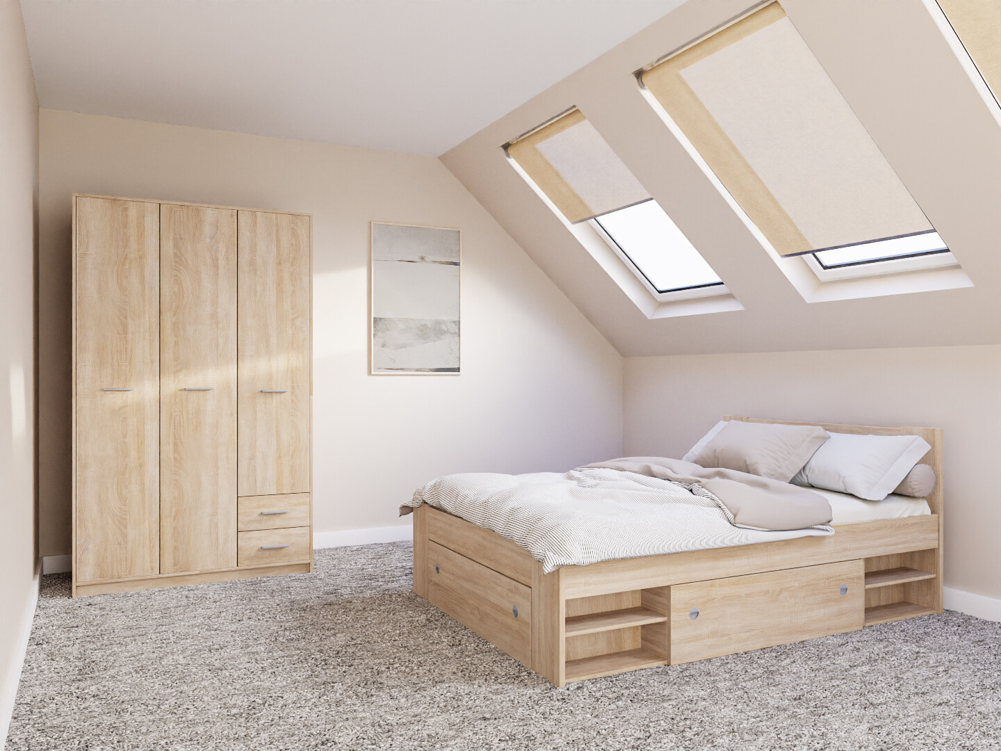 Magamistoakomplekt Novsore 158 (Sonoma tamm)