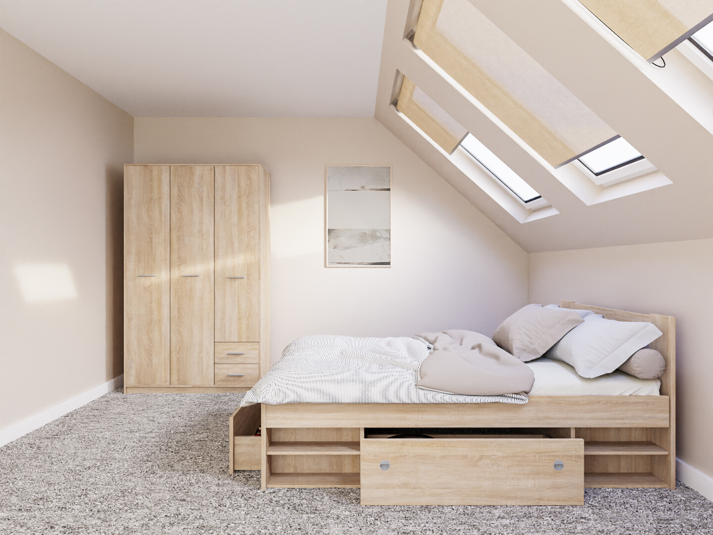 Magamistoakomplekt Novsore 158 (Sonoma tamm)