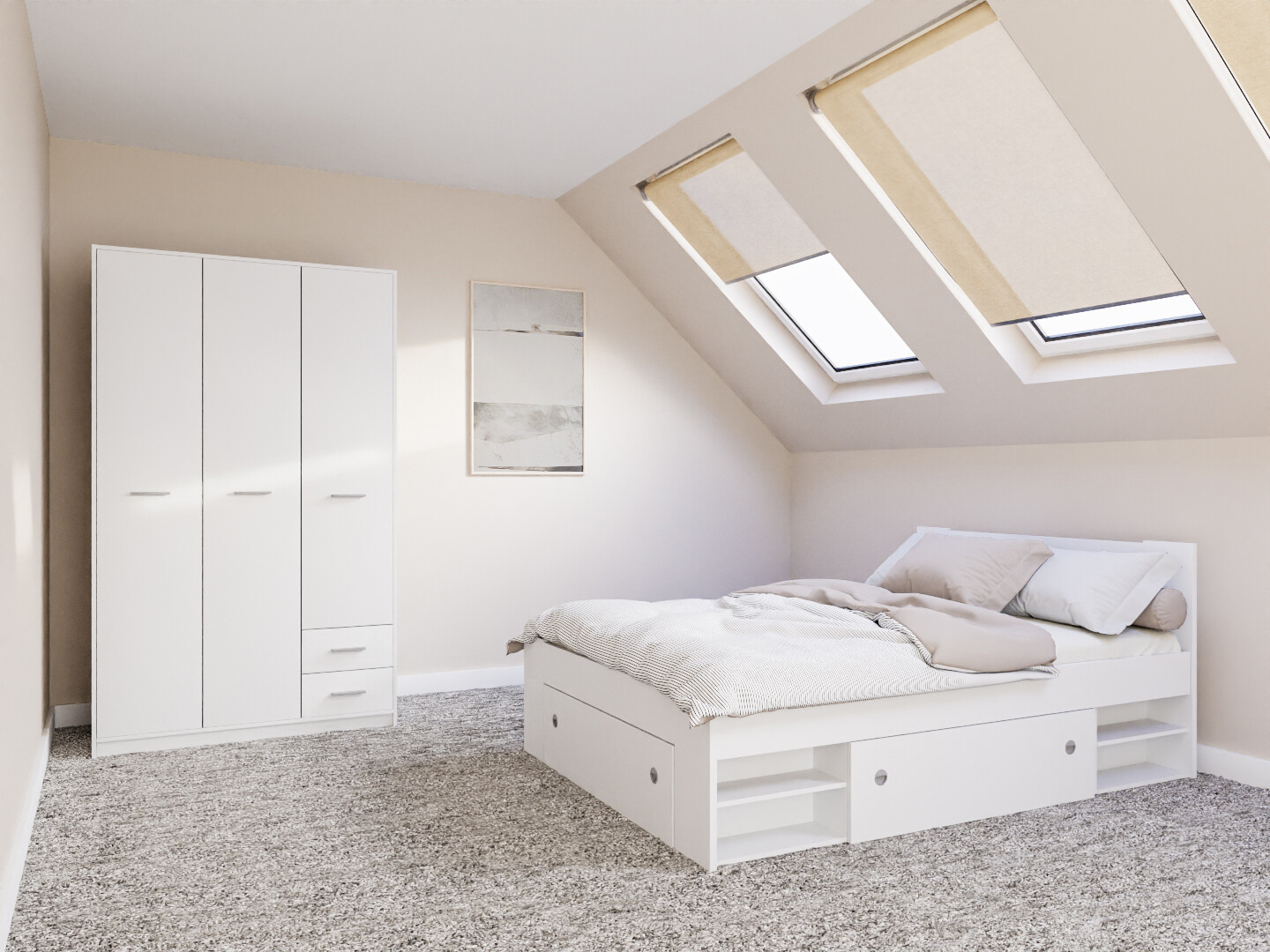 Magamistoakomplekt Novsore 158 (Valge)